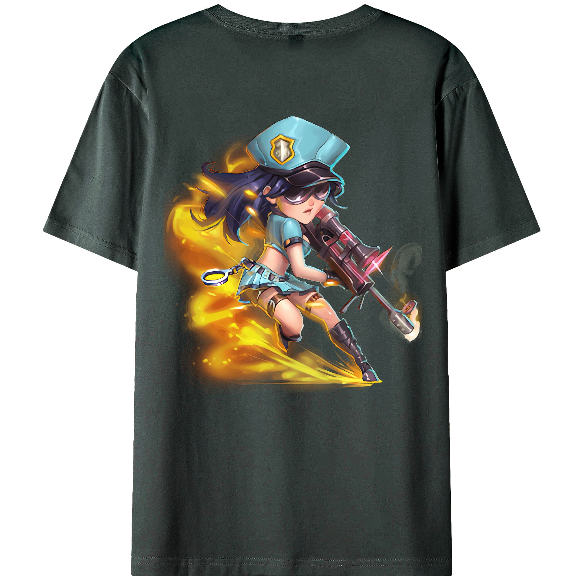（画像用） リーグ・オブ・レジェンド League of Legends LOL 綿100％ メンズ半袖Tシャツ（バックプリント） 通気性